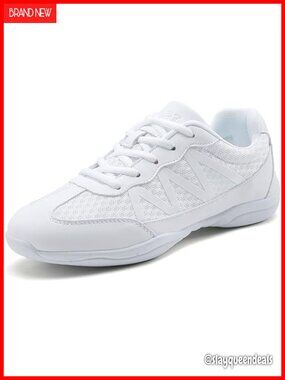 Girls Cheerleading Shoes Lightweight Breathable Athletic Sneakers